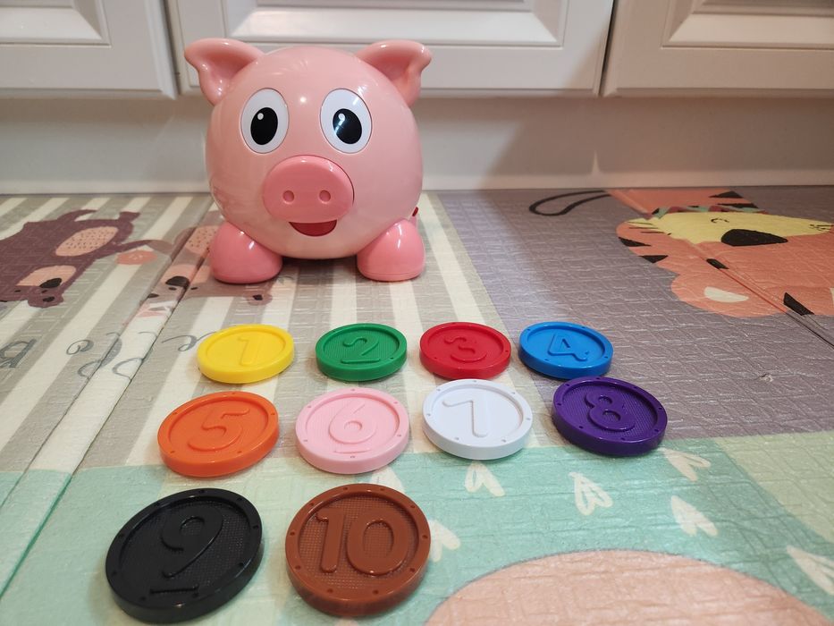 Інтерактивна навчальна іграшка Kiddi Smart Smart-Скарбничка Свинка