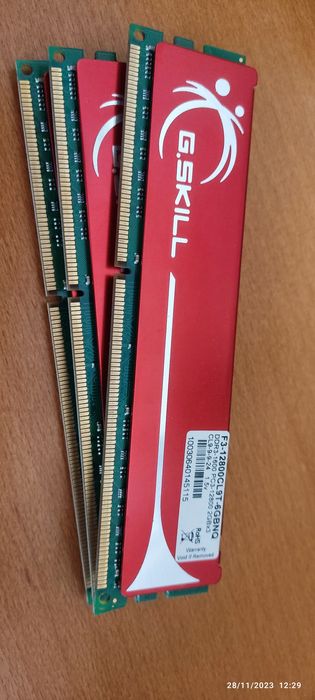 Memórias DDR3 G.Skill64585626480258120
