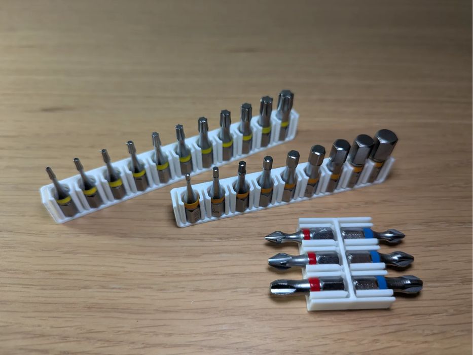 Porta Bits Hexagonais EDC (Snap-In, Simples e Duplo)