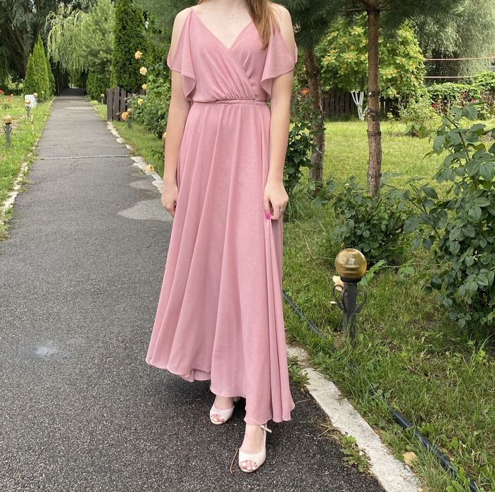 Сукня вечірня літня рожева