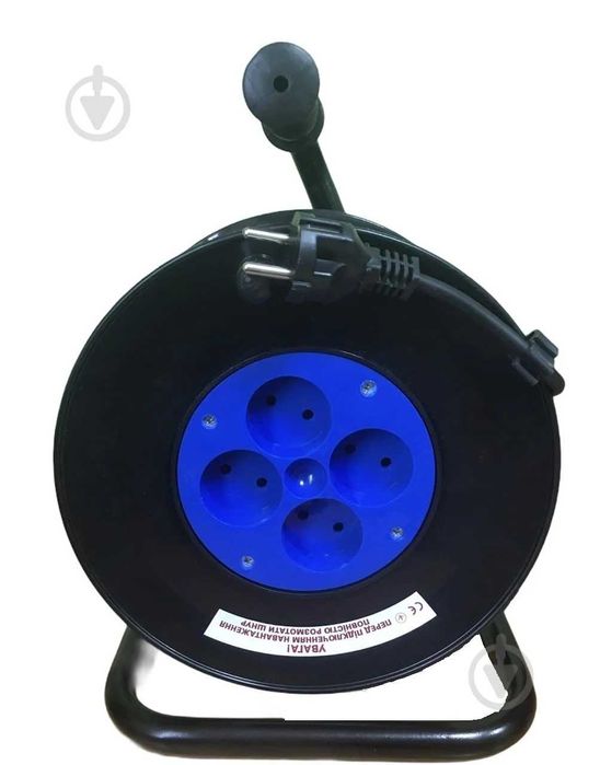 Подовжувач на котушці 25 метрів, переноска на катушке 3.5 кВт 16 ампер