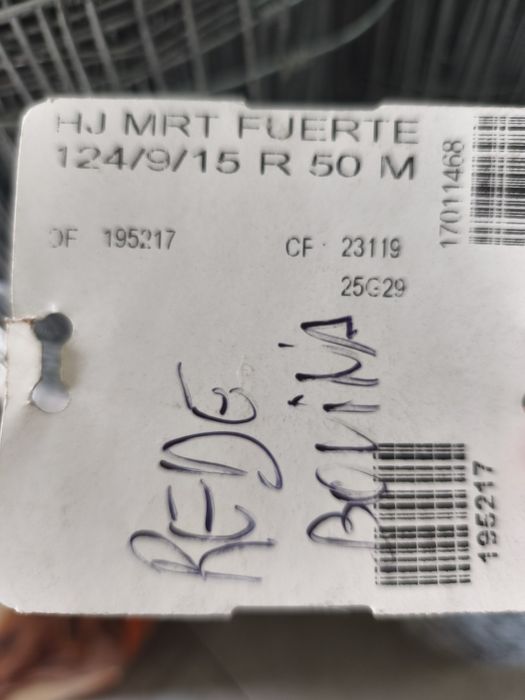 Rolos de rede galvanizada