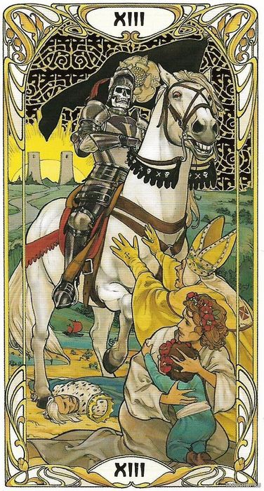 Таро в металевому боксі Ар Нуво  (art nouveau tarot)