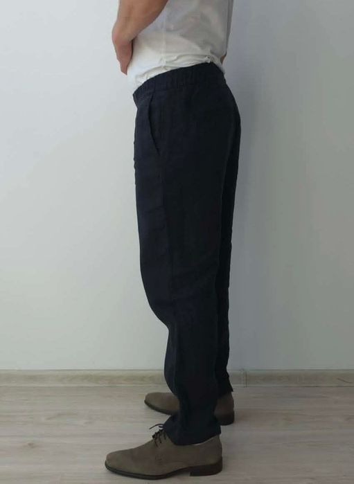 H&M premium spodnie 100%Lniane męskie M/L