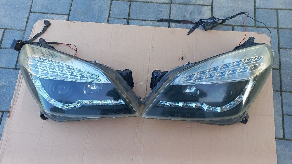 Opel Astra h 3 reflektor lampa tuning black clear lewa prawa