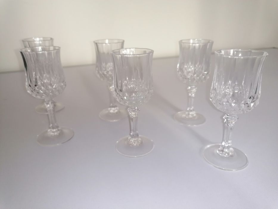 Conjunto de 6 copos de licor de cristal
