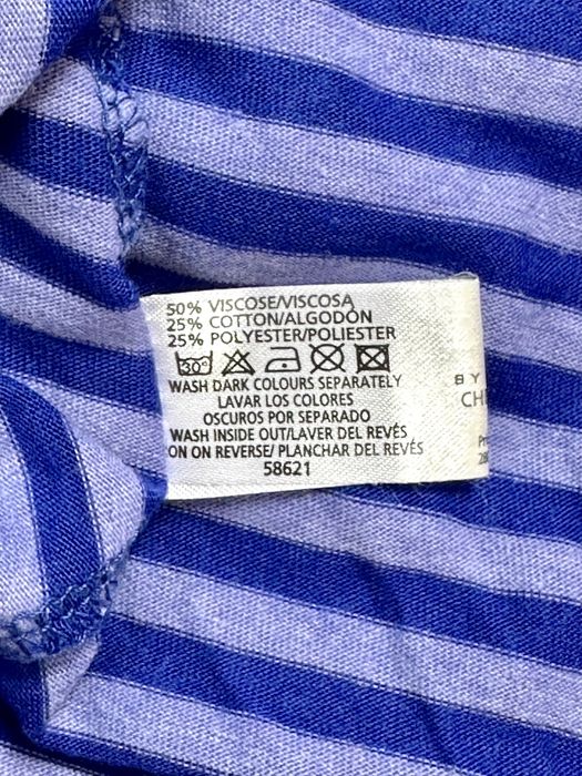 Fioletowa bluzka tunika dziewczęca vintage pasy wiskoza bawełna