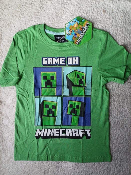 T-shirt  Minecraft  nowy 110/116 , 122/128 ,134/140 , 146/152, 158/164