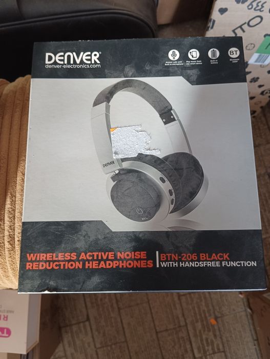 Słuchawki bezprzewodowe bluetooth DENVER BTN 206 NOWE TANIO OKAZJA