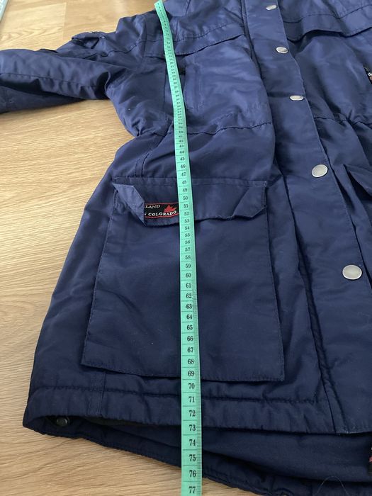 Granatowa kurtka parka Cubus S