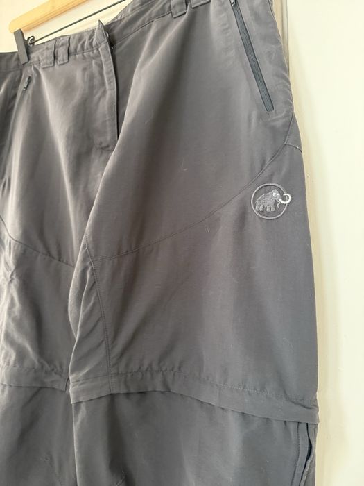 Szare spodnie trekkingowe mammut 46 XL zip off