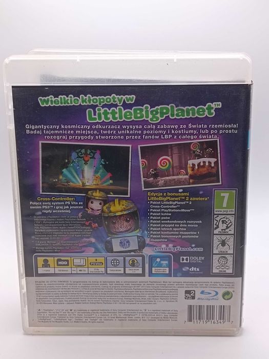 GRA LittleBigPlanet 2 Extra-Edycja Wersja PL Na PS3 85/01/26s