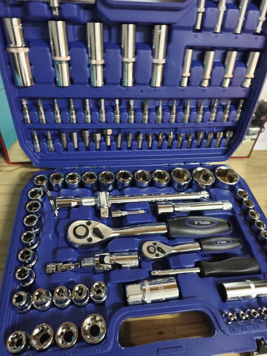 Caixa de Ferramentas 108pcs Chrome-Vanadio Cromado Ftools