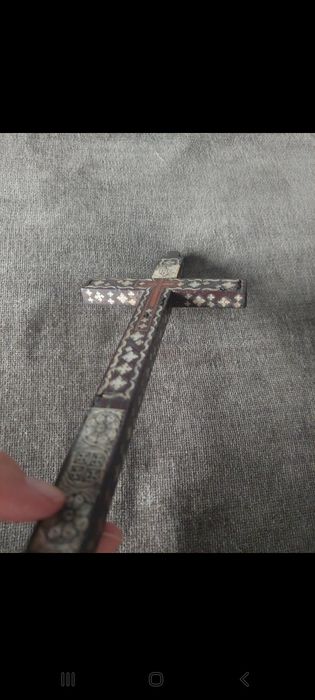 Cruz antiga madrepérola