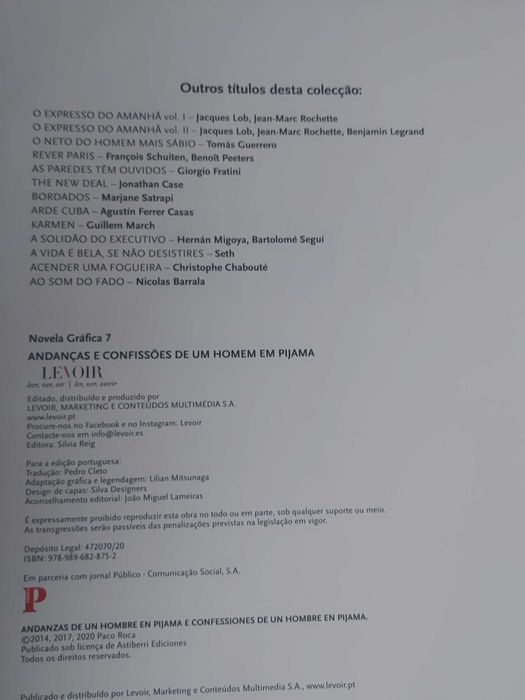 Andanças e Confissões de um Homem em Pijama - Paco Roca