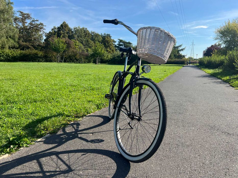 ROWER miejski męski 28 cruiser czarny holenderski 7 biegów shimano