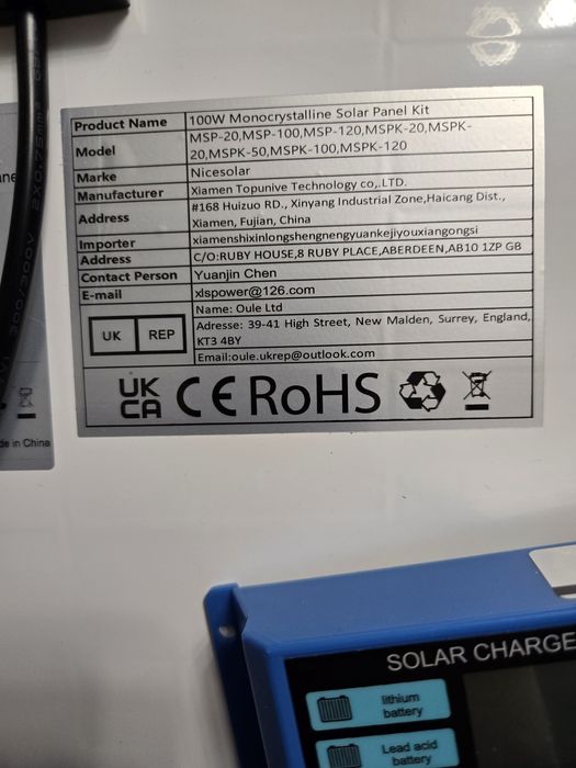 Solar wraz z sterownikiem  polecam
