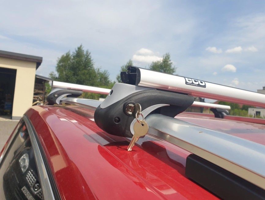 Bagażnik dachowy uniwersalny aluminiowy na relingi Eco Alubase 120 cm