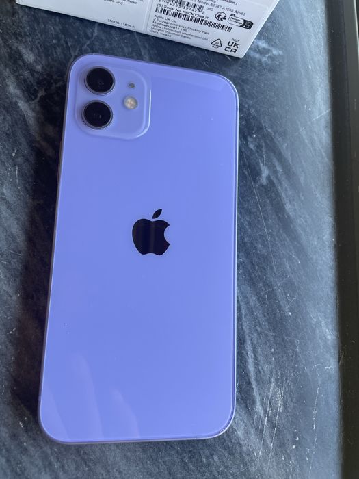 iPhone 12 64GB roxo bateria nova