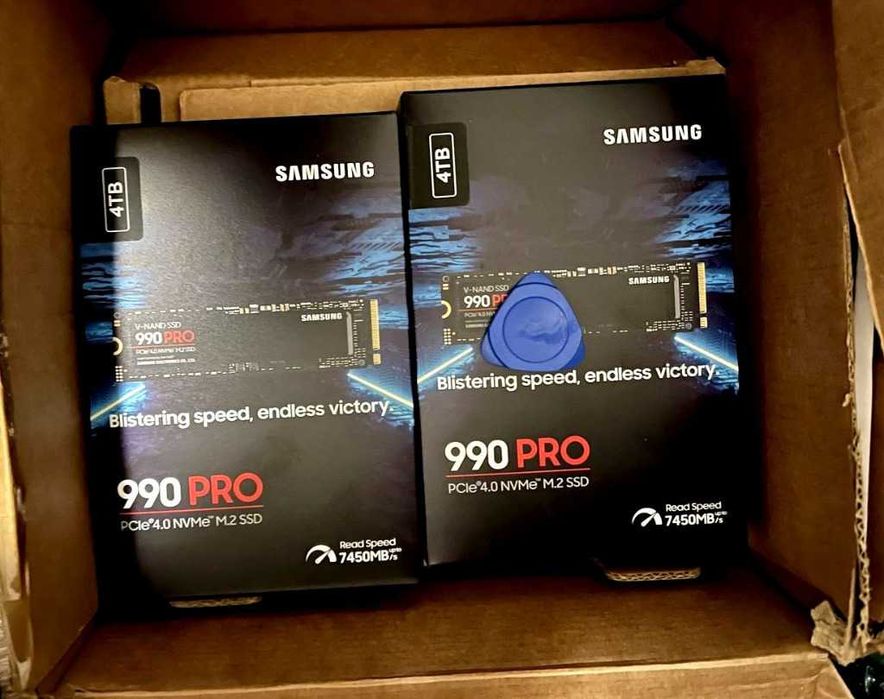 Komputer RAID 2x Samsung 990 Pro 4TB SSD nVme razem 8TB RAID-0 nVme oraz karta kontroler ASUS HYPER M.2 GEN 4 2x MZ-V9P4T0BW 2TB 3TB Cena ostateczna