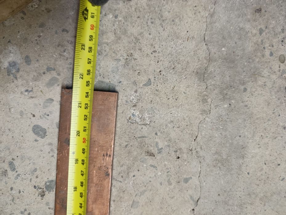 Płaskownik miedziany 50x10mm  54cm miedz