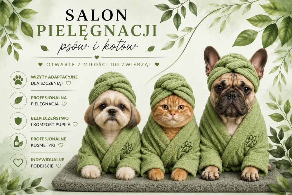 Salon pielęgnacji psów i kotów LOVIPETS - Zapraszamy! Mamy wolne terminy, stawiamy na komfort i bezpieczeństwo.