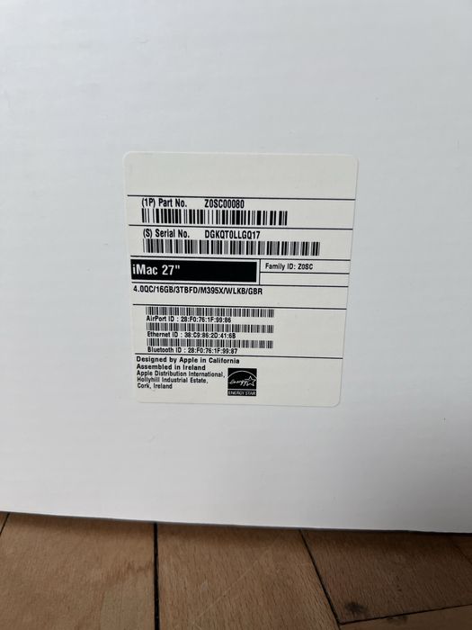 iMac Retina 5k 27-inch Late 2015