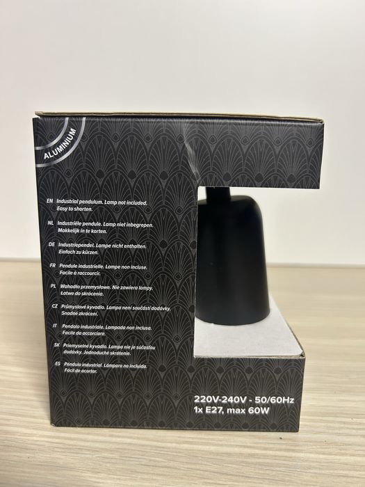 Dekoracyjny zestaw wiszący – oprawka do lampy E27 nr.8745