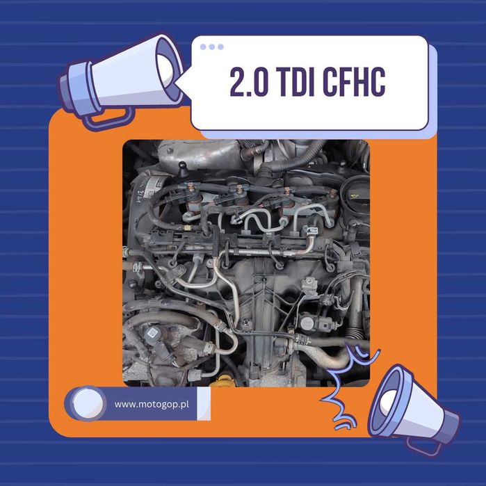 Silnik 2.0 TDI CFHC (140 KM) | Gwarancja | Montaż | Laweta | Zawiercie
