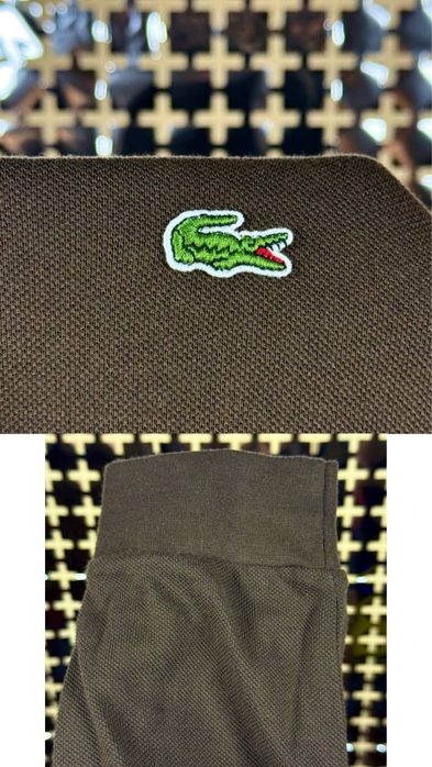 Лонгслів-поло Lacoste оригінал polo красива Лакоста S-M коричневе