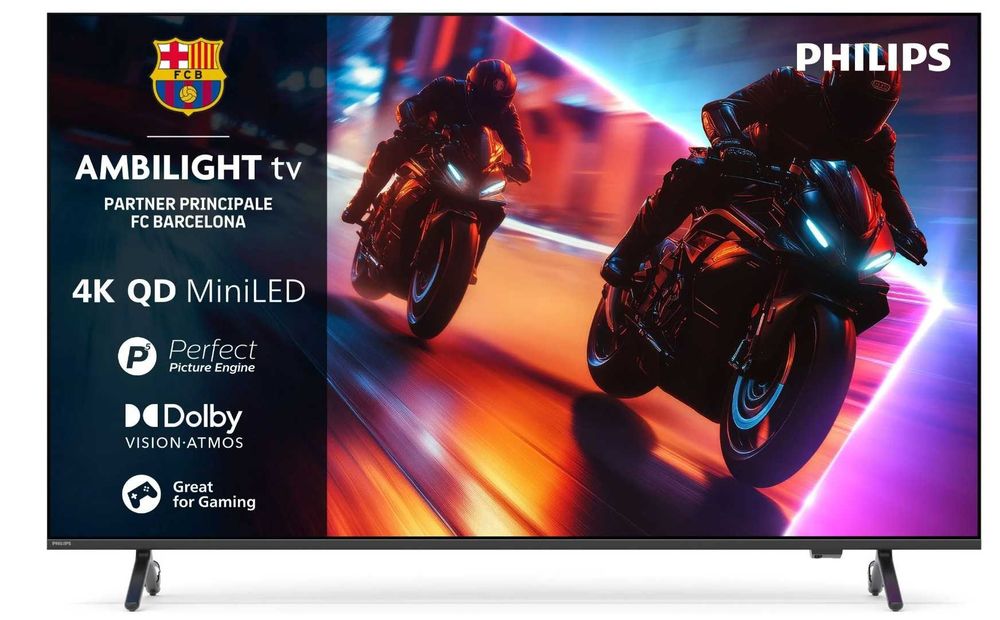 Telewizor PHILIPS 65MLED920 65" QD-Mini LED 4K 144Hz VRR Titan OS Ambilight x3