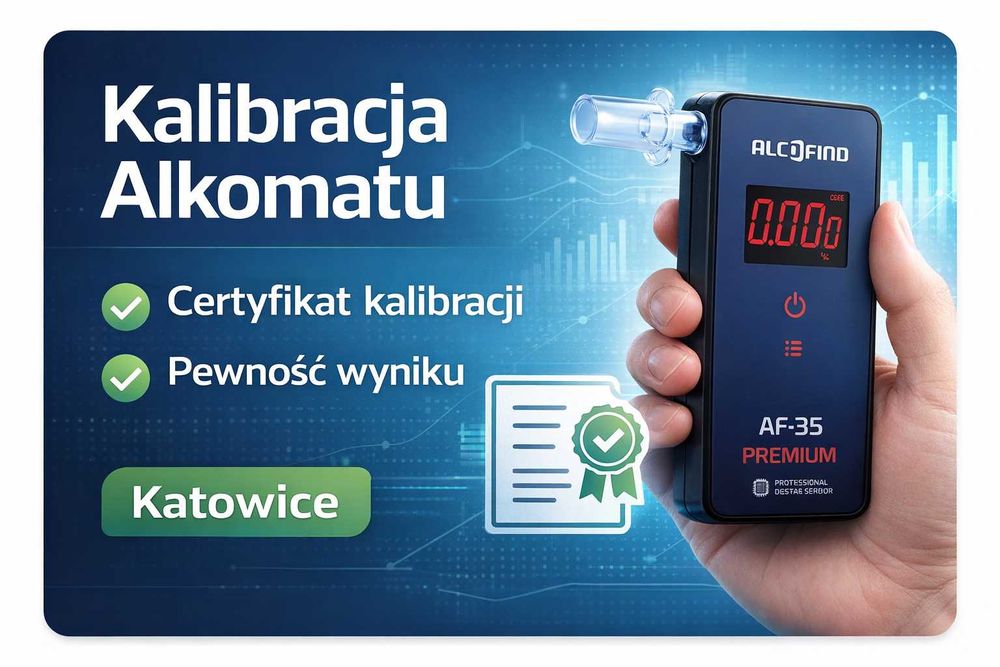 Kalibracja alkomatów + certyfikat Katowice