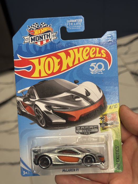 Hot Wheels McLaren P1 ZAMAC 50th anniversary 2018 HW Month Exotics