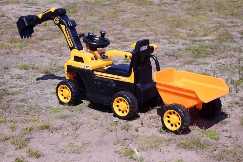 Autko KOPARKA NA AKUMULATOR dla dzieci zabawka jeździk TRAKTOR auto