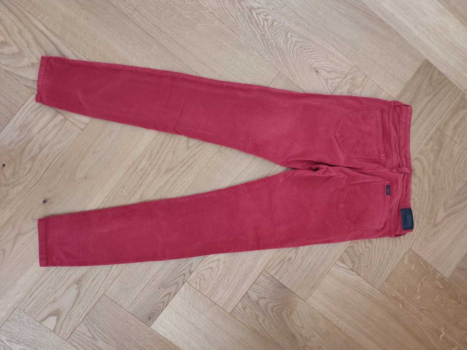 Spodnie sztruksowe damskie LEE W28 L33 camel rude sztruks S M