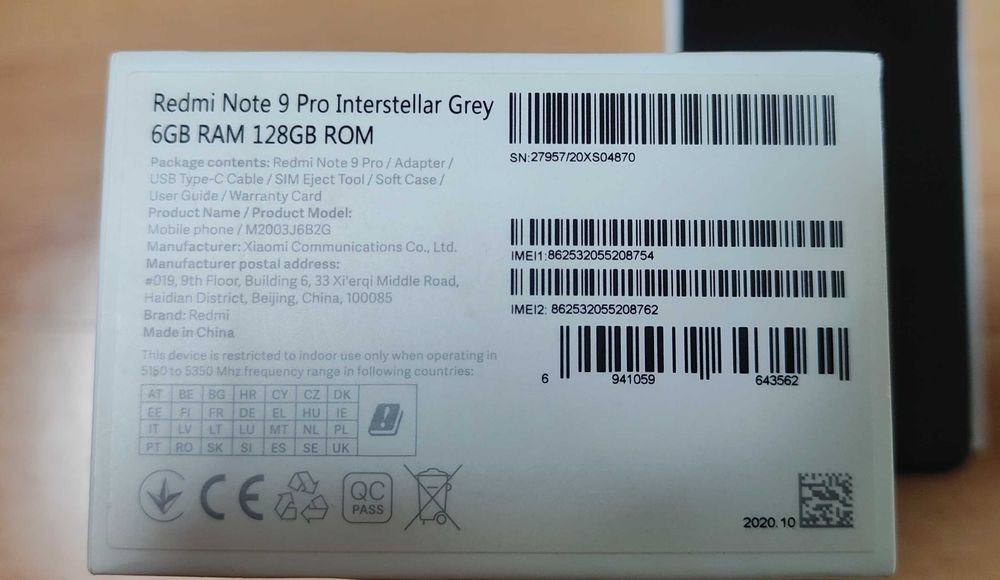 Редми ноут 9 про 6/128 GB