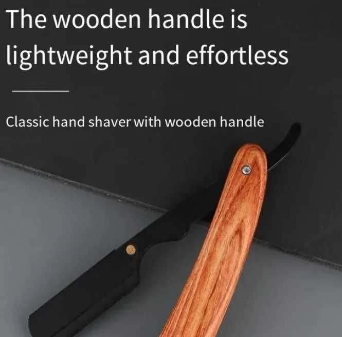 Опасная бритва, клинковая бритва с открытым лезвием Wood