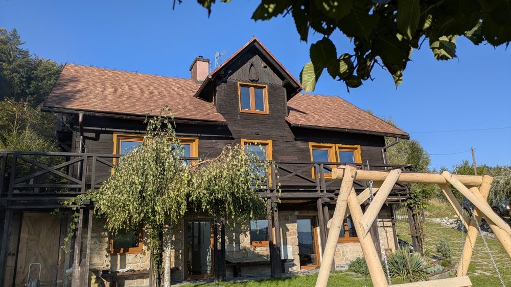 WASZA CHATA dom na wyłączność Wisła, balia z widokiem na góry