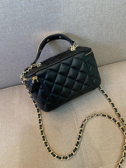 Сумка chanel lambskin чорна