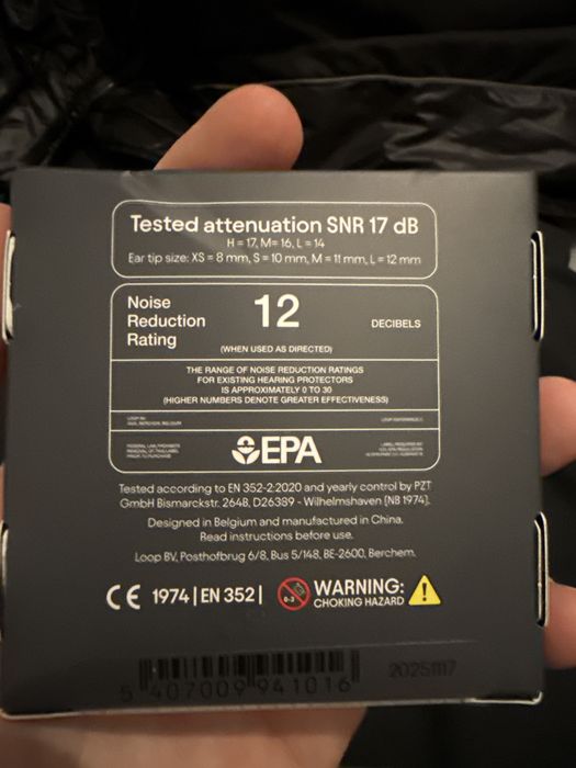 Loop Experience 2 zatyczki do uszu Nowe Silver