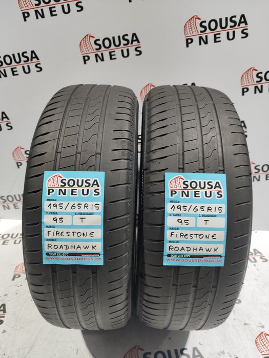 2 pneus semi novos firestone 195-65R15 - Oferta dos Portes