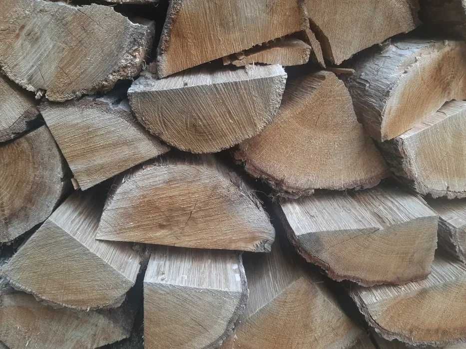 Drewno kominkowe i do pieca, połupane, sezonowane