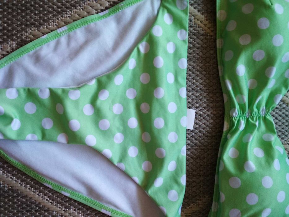Bikini L nowe z metką w grochy, strój kąpielowy