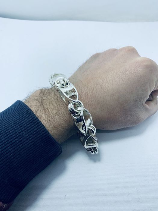 Масивний Срібний браслет Рокко- бароко