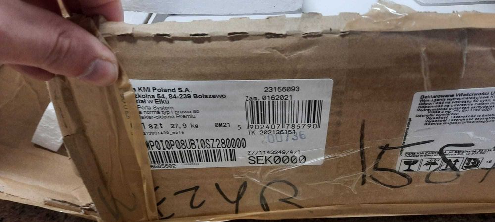 Ościeżnica przylgowa Porta System Typu I prawa 80