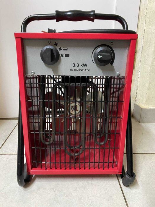 Електричні тепловентилятори/пушки Vulkan SL-TSE-33C та Crown LXDY3