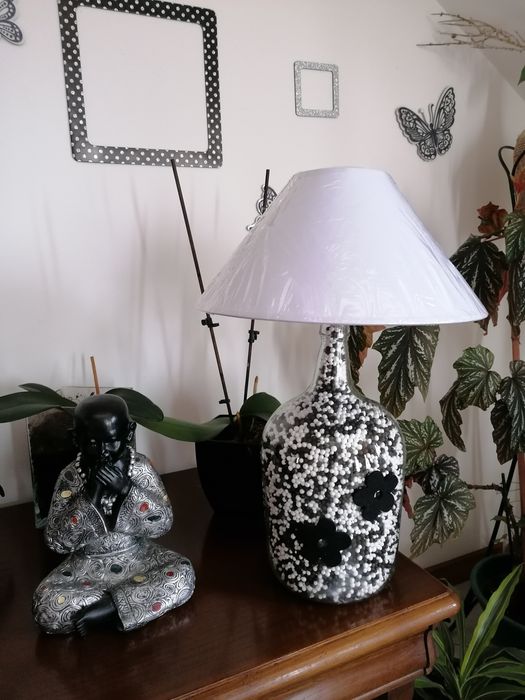 Candeeiros de garrafas de vidro