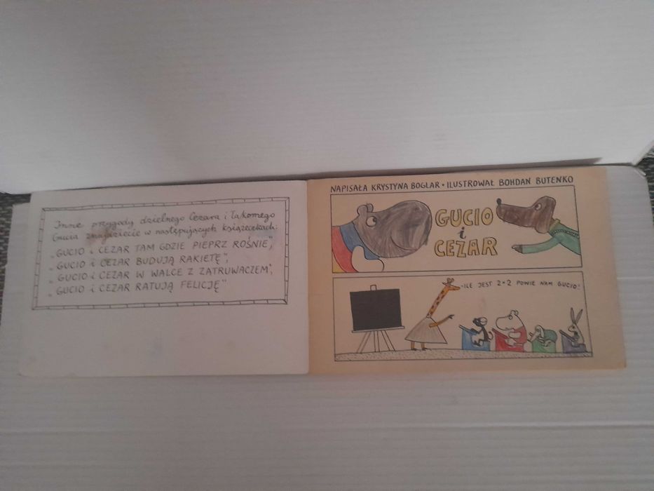 Komiks GUCIO I CEZAR 1980 BOHDAN BUTENKO wydanie 2 Nasza Księgarnia