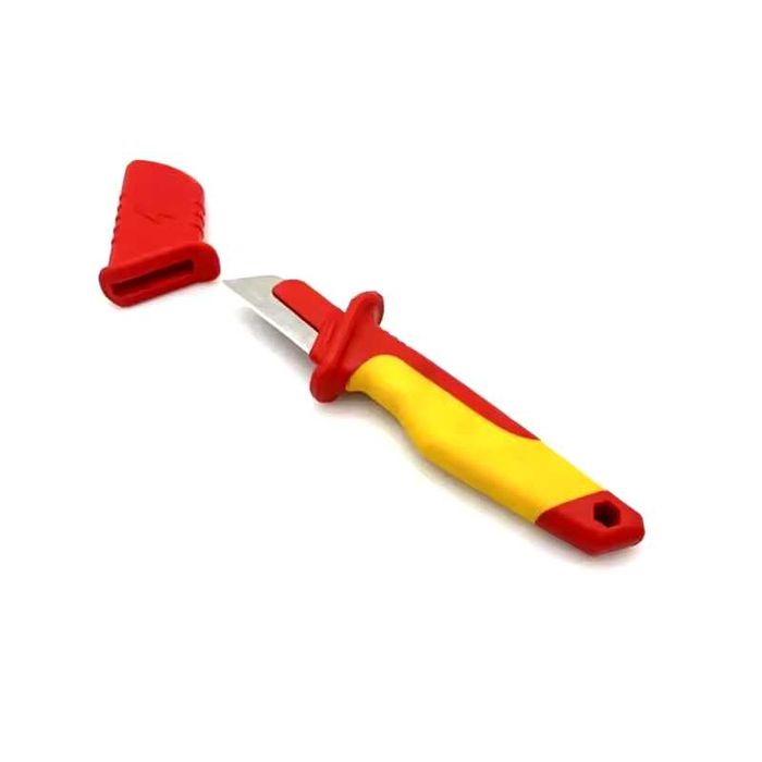 Nóż do ściągania izolacji dla elektryków elektryka – izolowany uchwyt