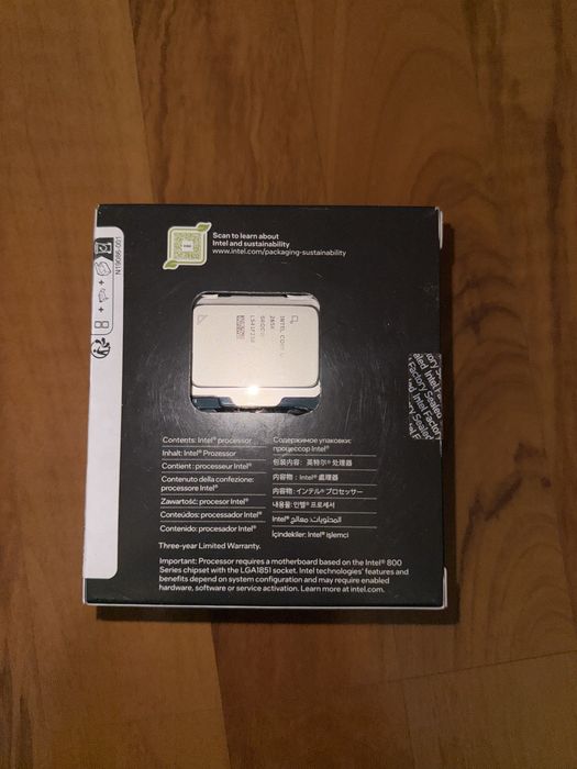Процесор Intel Core Ultra 7 265KF 1851 Box (BX80768265KF)
